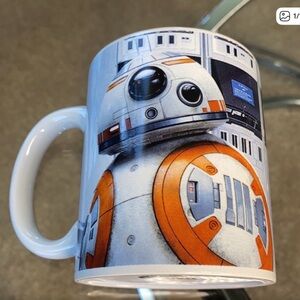 BB-8 Themed White and Orange Coffee Mug